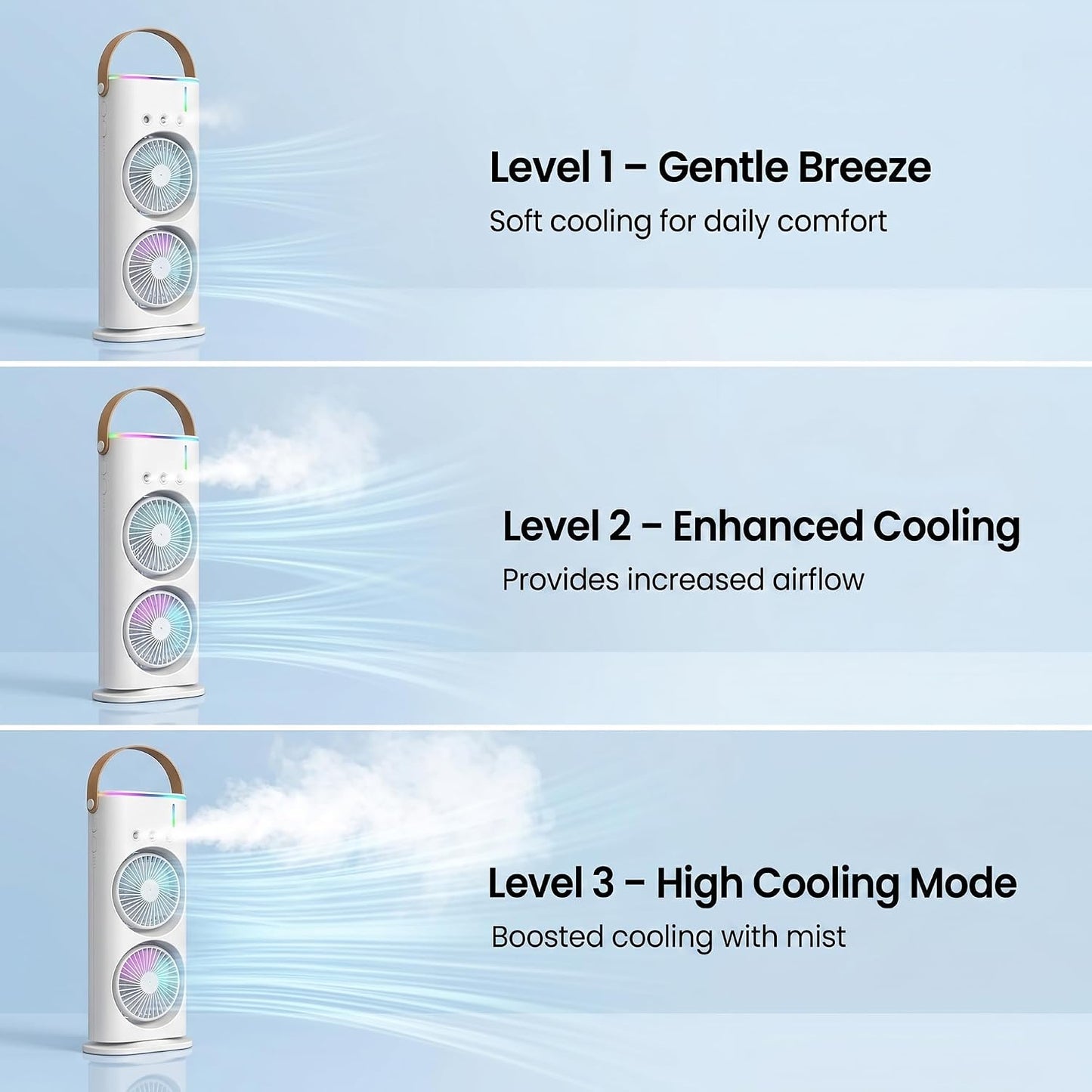 Mini Air Cooler | Double Ended Spray Fan